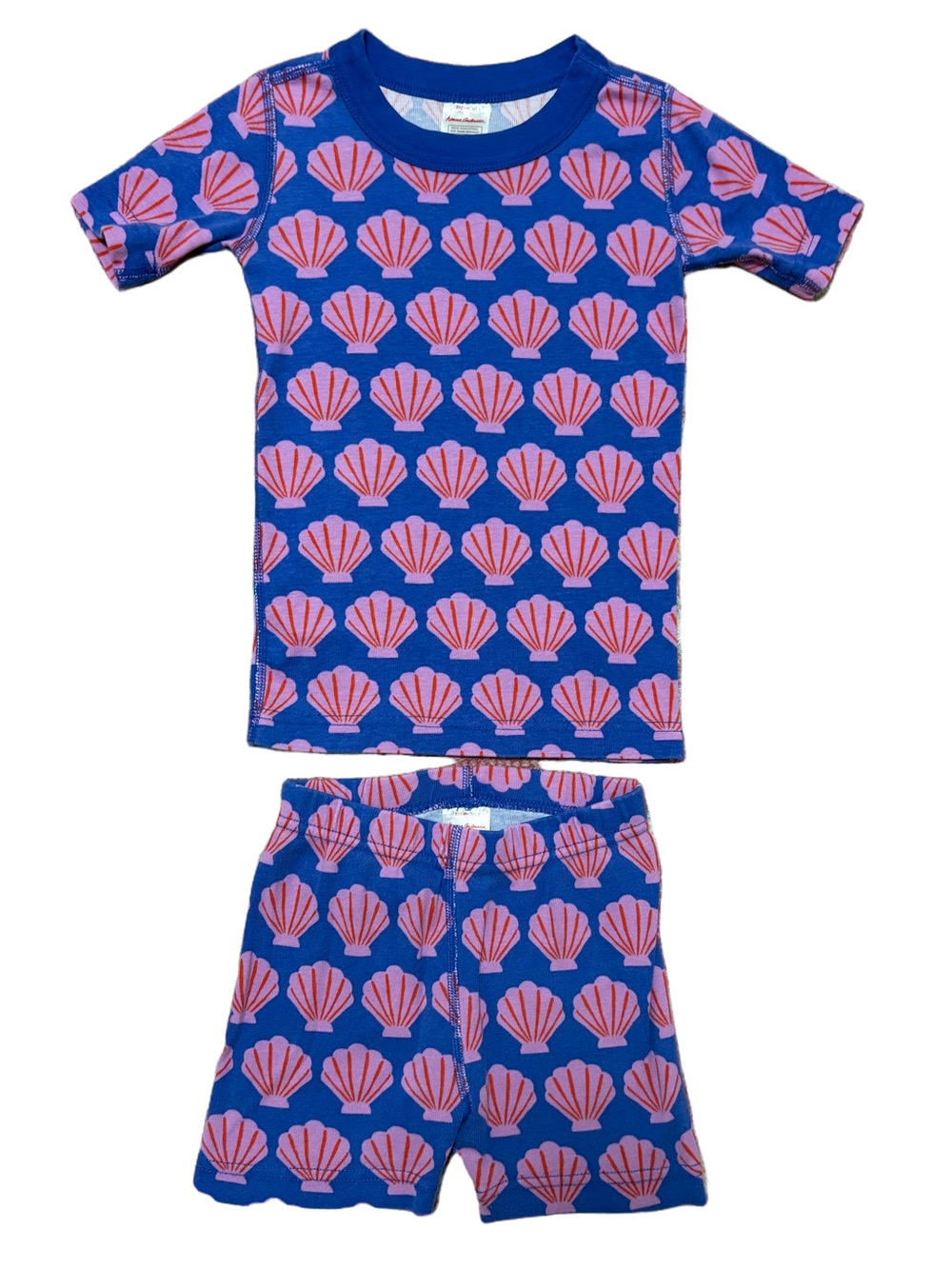 Hanna Andersson 5 Seashell Short John Pajamas Organic Cotton PJs